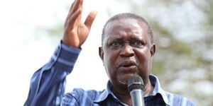 East African Legislative Assembly Member Oburu Odinga at a political rally in April, 2019