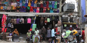 Residents and traders go about their business in Eastleigh, Nairobi.