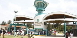 Egerton University Njoro Campus main entrance area.