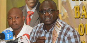 Thirdway Alliance Kenya party leader Ekuru Aukot at a Mombasa hotel on October 11, 2017.