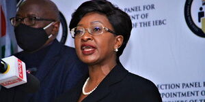 IEBC Selection chair, Dr. Elizabeth Muli.