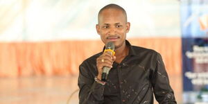 Embakasi East MP Babu Owino speaking at a past event