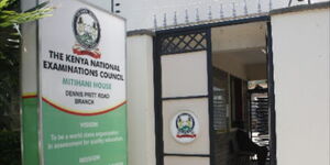 Entrance to KNEC offices along Dennis Pritt Road in Nairobi