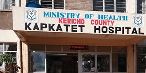 Entrance to Kapkatet Hospital in Kericho County