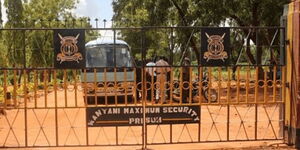 Entrance to Manyani Maximum Prison in Voi.