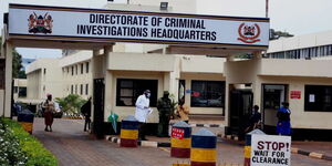 Undated file image of the entrance to the Directorate of Criminal Investigation (DCI) headquarters along Kiambu Road.