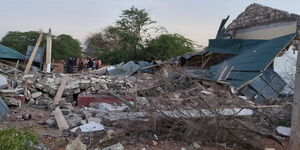 Rubbled Remains of Borehole 11 police station.