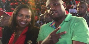 Estranged couple Nakuru Senator Susan Kihika and husband Sam Mburu.