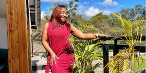 Ex-KTN journalist Betty Kyallo at The Summer House Restaurant