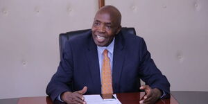Education Cabinet Secretary Ezekiel Machogu meeting members of Igembe on Thursday January 18, 2023