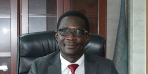 Communications Authority's Director General  Ezra Chiloba in his office on October 4, 2021.