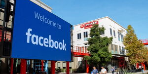 Image of Facebook headquarters in Menlo Park, California