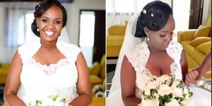 Mother-in-Law actress Faith Nyaga dressing in her wedding gown