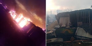 Fire razes down Waka area in Nyeri County