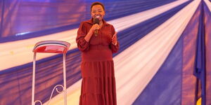 First Lady Rachel Ruto during a Gospel Crusade held at  Kisii Primary School, Kisii County on January 21, 2023
