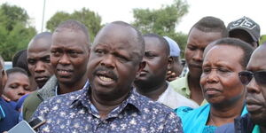 Former Bomet governor, Isaac Ruto speaks to the press after voting on Tuesday, August 9, 2022. 