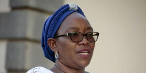 File photo of former Cabinet Secretary Sicily Kariuki 