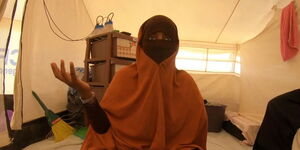 Former Jihadi woman Samia Hussein who once lived in Kenya