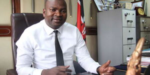 Former Sports Cabinet Secretary Rashid Echesa during an interview at the ministry's headquarters at Kencom Building in Nairobi, November 9, 2018.