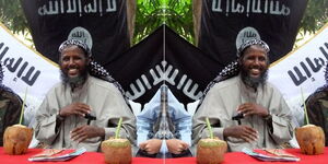 Former al-Shabab spokesman, Mukhtar Robow during a previous presser.