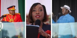From left President Uhuru Kenyatta, Nairobi Governor, Anne Kananu and ODM Leader, Raila Odinga