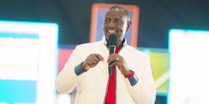 President William Ruto speaking during the YouthConnekt Africa Summit 2023 in Nairobi on December 9, 2023.