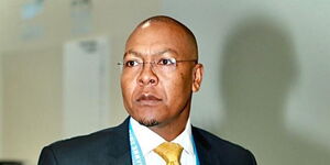 A photo of deputy government spokesperson Gabriel Muthuma posing for a photo in February 2023.