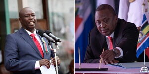 Deputy President Rigathi Gachagua and Former President Uhuru Kenyatta 