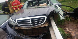 Late Governor Wahome Gakuru Accident Scene That Occurred in November 2017