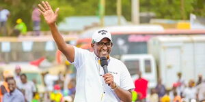 Garissa Town MP Aden Duale on the Kenya Kwanza campaign trail in Kitui County On July, 30,2022