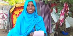 Nasra Mohammed, Garissa woman whose child suffers from strange disease.