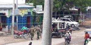 Police in Garissa Town on November 6, 2020.