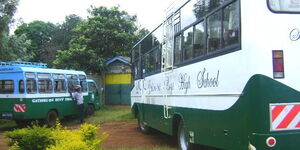 A file image of the Gathiruini school buses