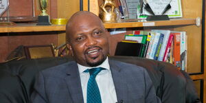 Gatundu South MP Moses Kuria addressing the media on January 10, 2020