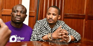 Babu Owino and Calvin Okoth