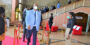 General Badi during the issuance of bursary cheque at Cityhall on Tuesday, February 16 2021