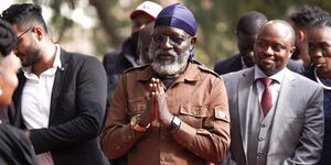 George Wajackoyah arrives at CUEA for the Presidential debate