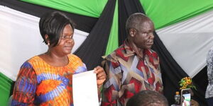 Woman Representative Gladys Wanga declared the winner in the Homa Bay Gubernatorial race.