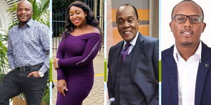 Combination image of Jalang'o, Betty Kyallo, Jeff Koinange and Abel Mutua