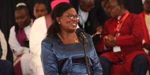 Governor Kawira Mwangaza during an interdenominational service in Meru County on Sunday, December 4, 2022..jpg