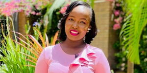 Media personality Grace Kuria poses for a photo. 