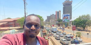 Haadi Abdikadir posing for a photo in Lusaka Zambia.