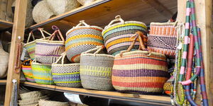 Hand-woven sisal bags popularly known as kiondo