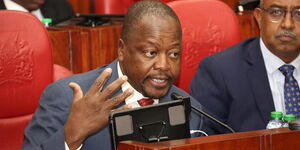 Health CS Mutahi Kagwe during a health committee sitting on Wednesday, March 11