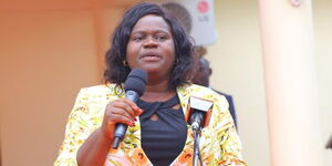 Homabay governor Gladys Wanga at an event on Wednesday August 31, 2022.