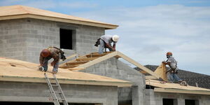 A file image of a house under construction 