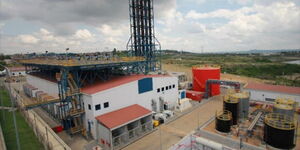 The aerial view of the newly opened Ken Gen power plant in Mombasa.