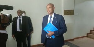 Ibrahim Amin Mohamed appearing for the DCI interviews on October 11, 2022