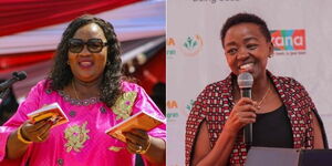 Photo Collage Between Ida Odinga and Rachel Ruto 
