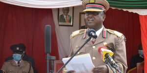 Nyandarua County Commissioner, Benson Leparmorijo.